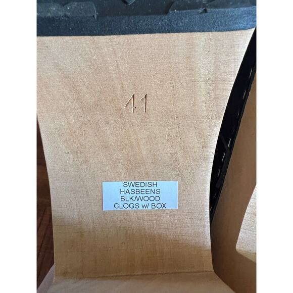 Women’s Swedish Hasbeens Louise Clog EU41/US9.5 NEW MSRP $300 - Picture 13 of 16